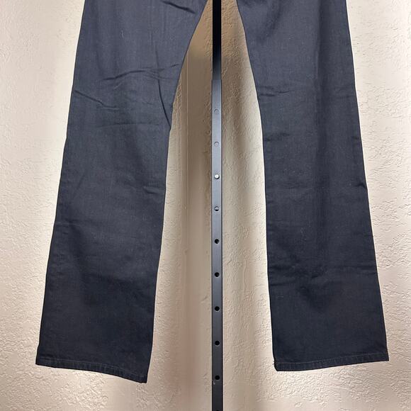 Robins Jeans RARE Mens 36" 100% Cotton Black Denim Long Flap Studded Waist Pants - Picture 4 of 9